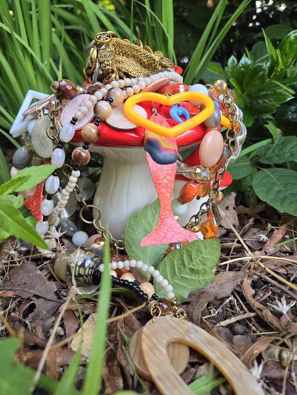 Whimsy Mushroom Jewerly Jar
